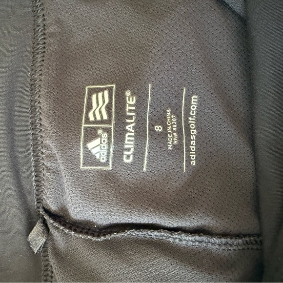Adidas | Black Golf Skirt | Size 8 | Climalite | Athletic Skirt - Picture 4 of 5